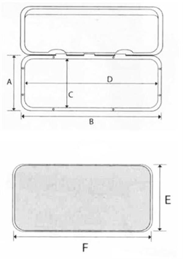 Trem Su geçirmez Plastik Kapak 370x375 mm