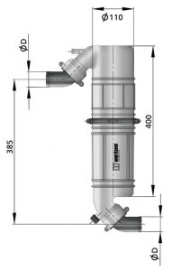 Vetus Muffler/Goose Neck