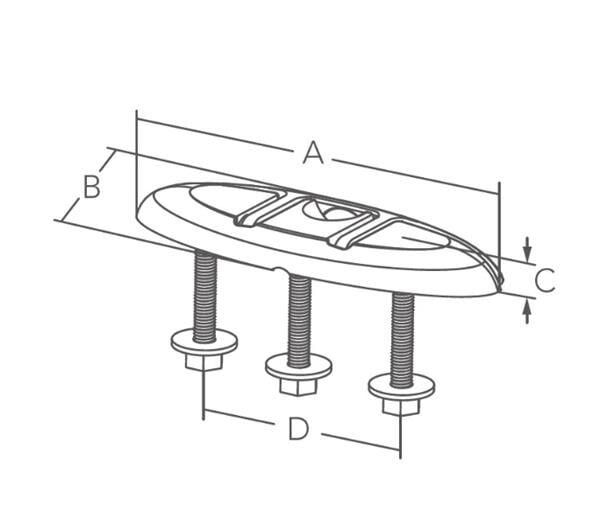 Paslanmaz Çelik Koç Boynuzu 155x54 mm