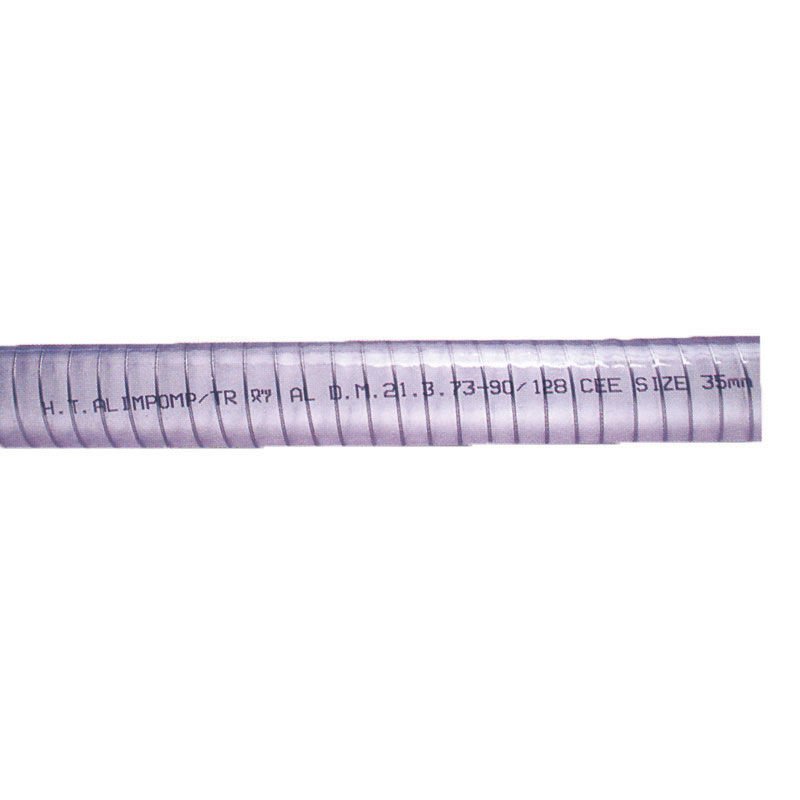 Sıvı Atık-Su Transfer Hortumu , PVC, Beyaz, Çelik Telle Güçlendirilmiş Ø15mm, 5/8''