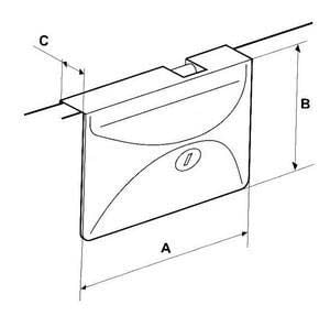 Mobella sürgü kapı kilidi