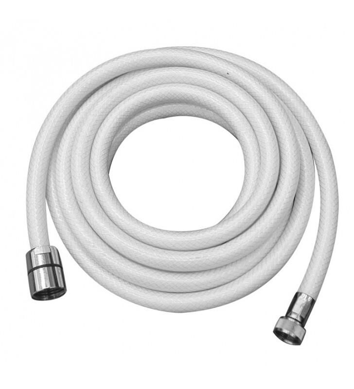 Krom Duş Yuvası, 3 m Hortumlu, Kapaklı, Krom