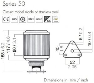 Aqua Signal 50 serisi demir feneri