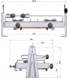 Eno Xtrem 2 çift gözlü gimbal gazlı ocak