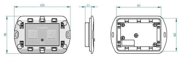 Planus Slim 2 Butonlu Kumanda