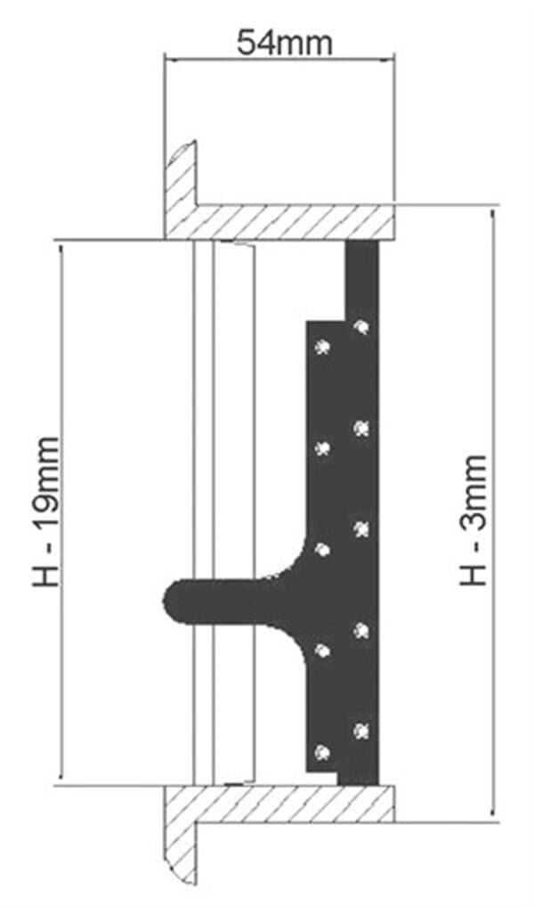 Hava çıkış ızgarası. Tik iki yönlü 254X127mm