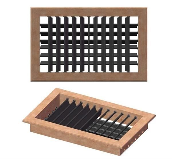 Hava Çıkış Izgarası. Tik Dört Yönlü 254X102 mm