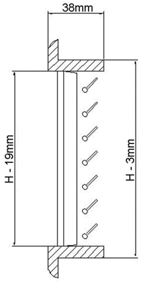 Hava Çıkış Izgarası. Maun Dört Yönlü 254X152 mm