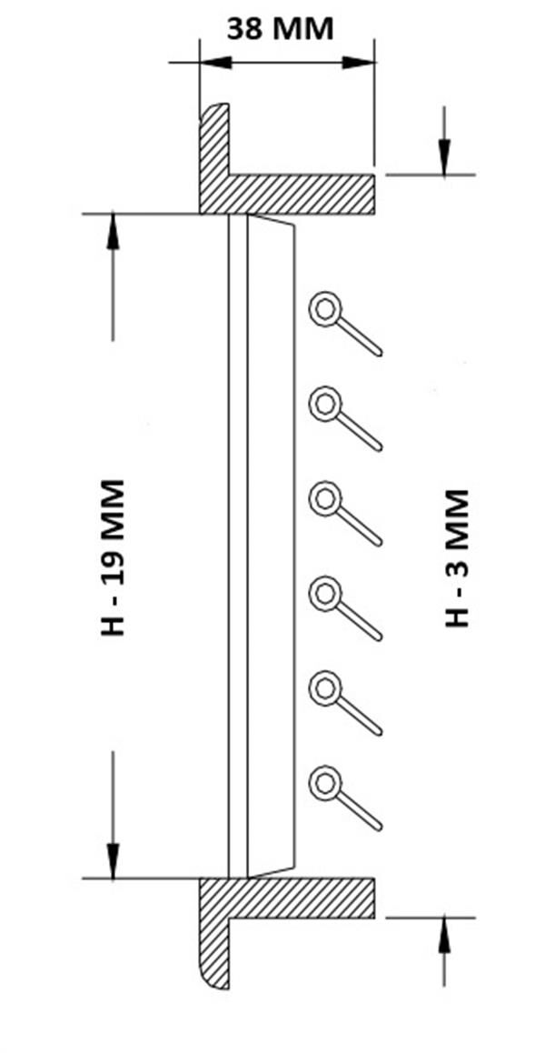 Hava Çıkış Izgarası. Maun Dört Yönlü 305X152 mm