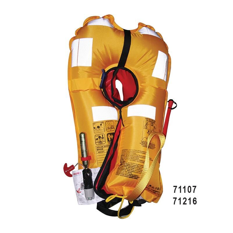 ŞİŞME CANYELEĞİ LAMDA OTOMATİK 150N,  SOLAS/MED-MER, TURUNCU
