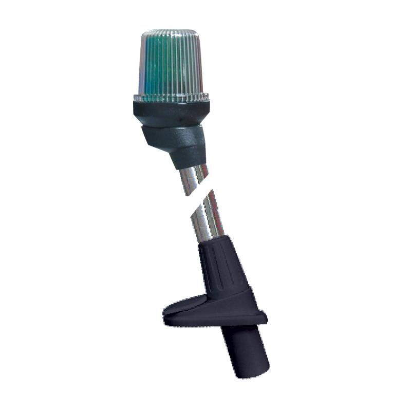 Direkli Seyir Feneri Soketli 3 Renk 54 cm,316SS - Siyah