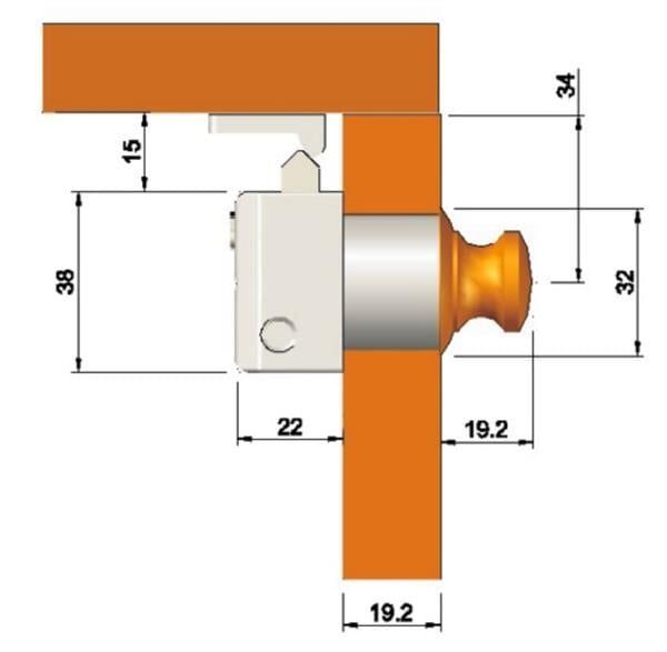Basmalı dolap kilidi SARI