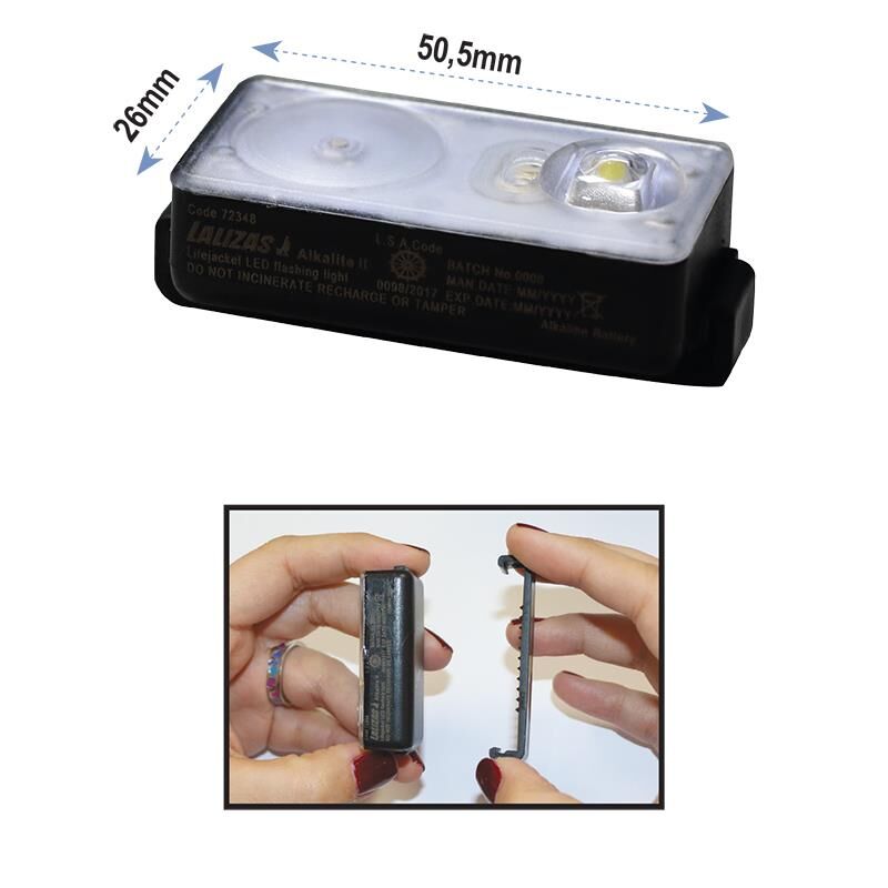 LALIZAS Canyeleği Lambası LED flaşlı ''Alkalite II'' ON-OFF, su temaslı, SOLAS/MED/USCG-MER/TC
