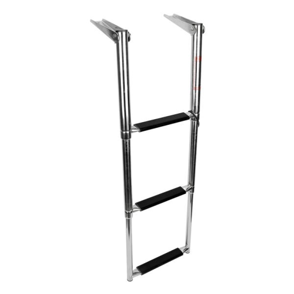 TELOSKOPİK MERDİVEN, 3 BASAMAK, Inox 316, 290x875mm