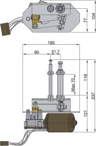 Vetus ağır hizmet tipi silecek sistemi