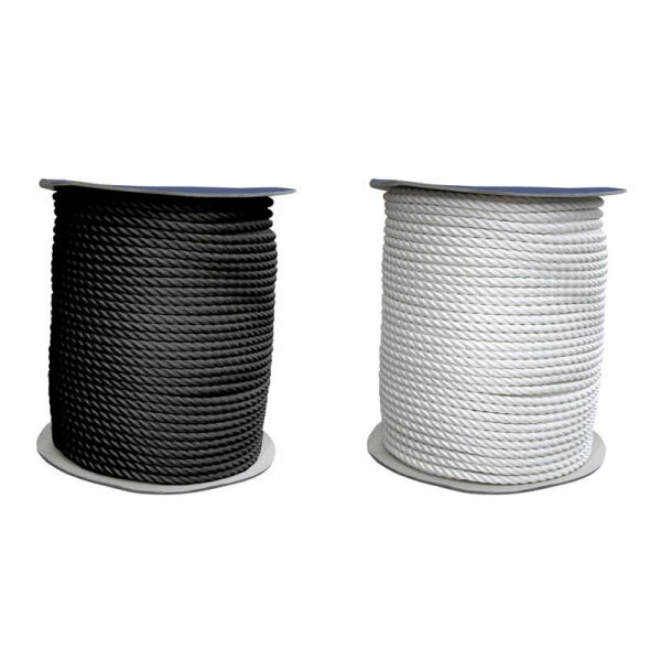 CABO Bağlama Halatı-Üç Kollu,Polyester, Siyah, Diam.22