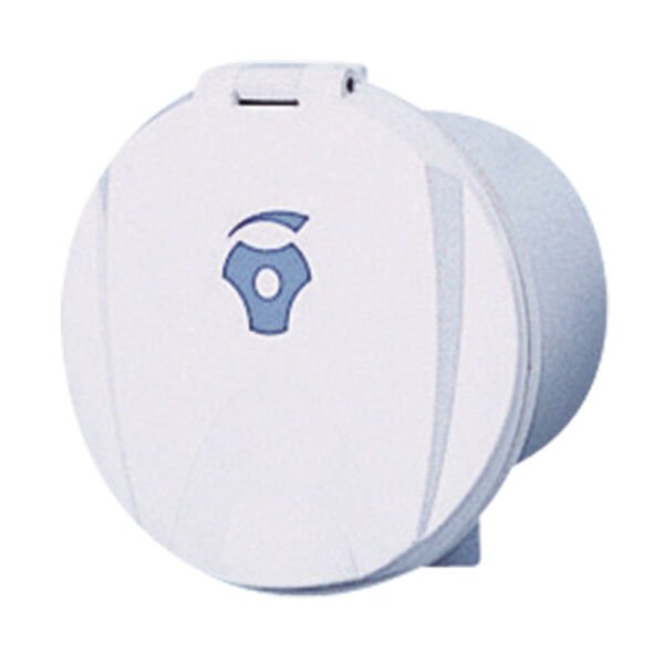 Yuvarlak Kapaklı Beyaz Duş Yuvası