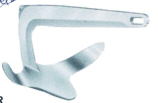 Çapa, bruce tip, inox 316 paslanmaz, 7,5kg