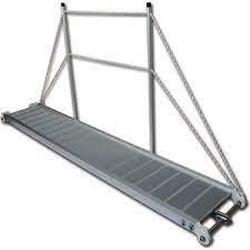 Pasarella Alüminyum Basamaklı-Sabit 13,50 kg En:40 cm Boy:250 cm