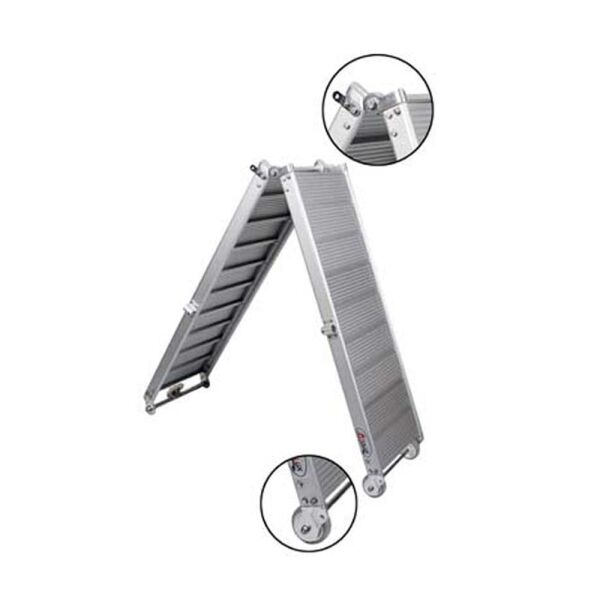 Pasarella Alüminyum Basamklı-Katlanır 13 kg En: 40 cm Boy: 200 cm