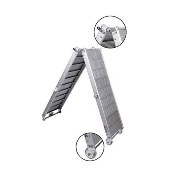 Pasarella Alüminyum Basamaklı-Katlanır 15,50 kg En: 40 cm Boy: 250 cm