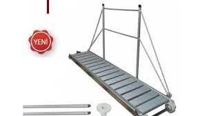Pasarella Alüminyum Basamaklı-Sabit 28,70kg En: 50 cm Boy: 400 cm