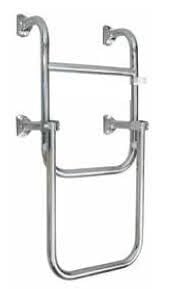 Merdiven Katlanabilir-Paslanmaz Basamak 2+1 Boy: 65 cm