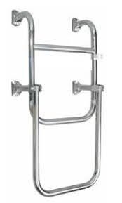 Merdiven Katlanabilir-Paslanmaz Basamak 2+1 Boy: 65 cm