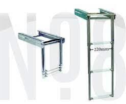 Merdiven Platform Altı-Teleskobik-Paslanmaz Basamak 3 Boy:85 cm