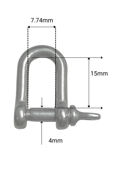 Yuvarlak Kilit 4 mm - 316 Paslanmaz Optimist ve Laser Makara Kilidi