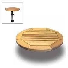 Ahşap Masa Tablası Teak Q 60 cm 32 mm