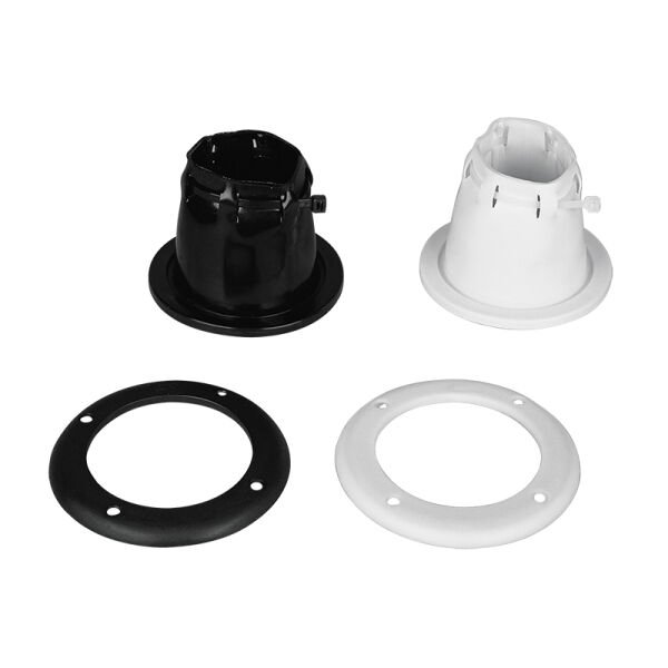 Cable Boot Adjustable w/Screwed Ring, Ø105mm, cut-out Ø85 Black