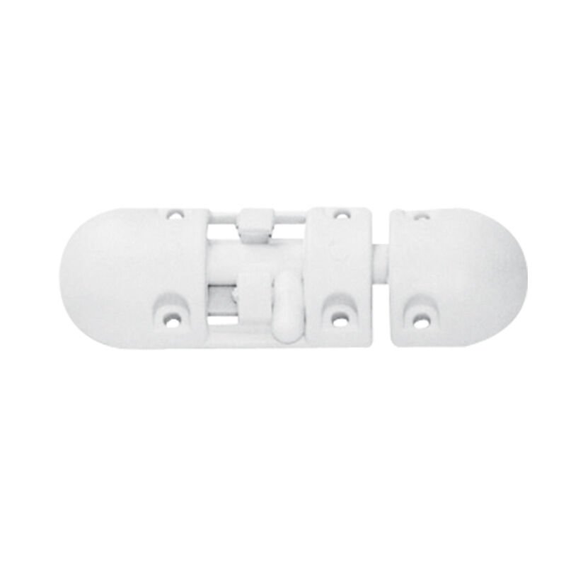 Anti-Rattle Barrel Bolt, Plastic, White | Marineist