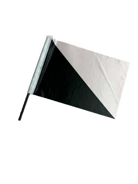 Saplı Siyah Beyaz Protesto Bayrağı – Jüri Gözlem Bayrağı 2562