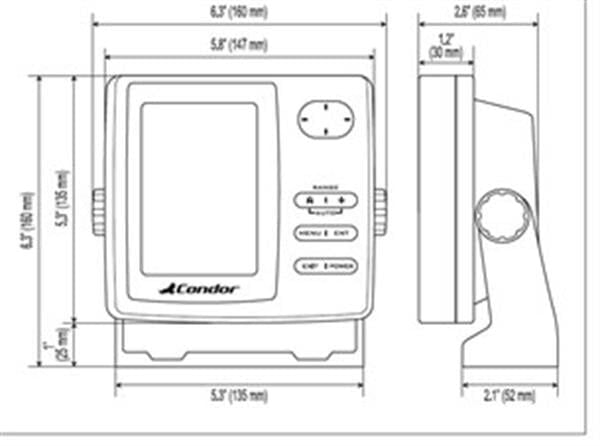 Condor Sonar 345C-DF Renkli Balık Bulucu
