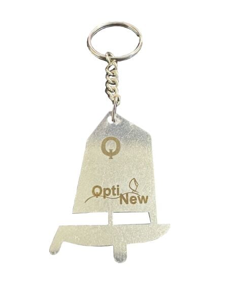 Optimist Metal Anahtarlık - 316 Paslanmaz Çelik Tasarım