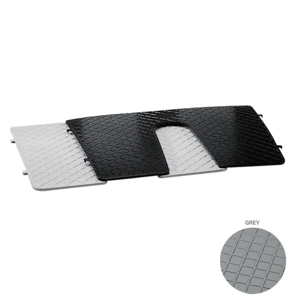 Transom Pad, 450x360mm, w/Cleft, Black