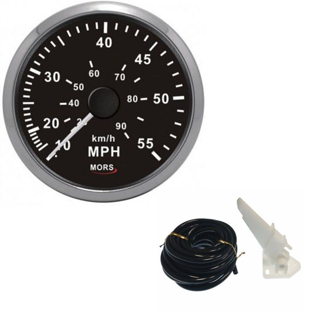 Sürat Göstergesi. 55 Mph. Siyah