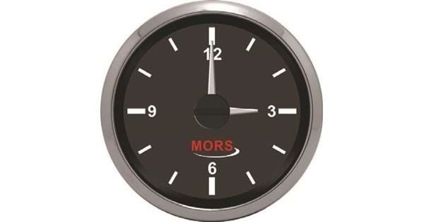 Zaman Saati Siyah 12-24V Çap:55mm