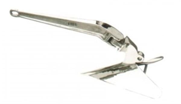 Pulluk tip çıpa, paslanmaz çelik 22KG