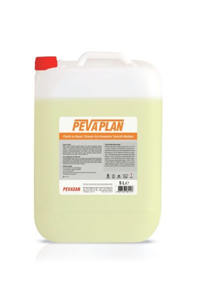PevaPlan Plastik ve Boyalı Yüzeyler için konsantre temizlik maddesi, (deterjan)