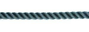 3 kollu, örgülü polyester halat