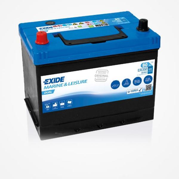 Exide Akü Dual Flooded 12V 80AH