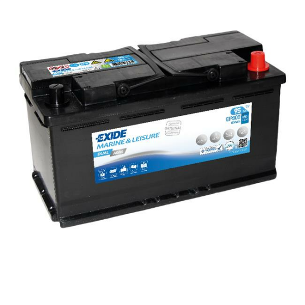 Exide Akü Dual AGM 12V 95AH