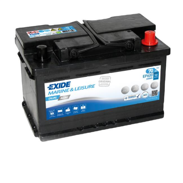 Exide Akü Dual AGM 12V 70AH