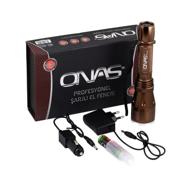 Onas Ns 605 Profesyonel Şarjlı El Feneri