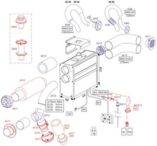 4413 Hava emiş ızgarası (ana unite üzerinden)