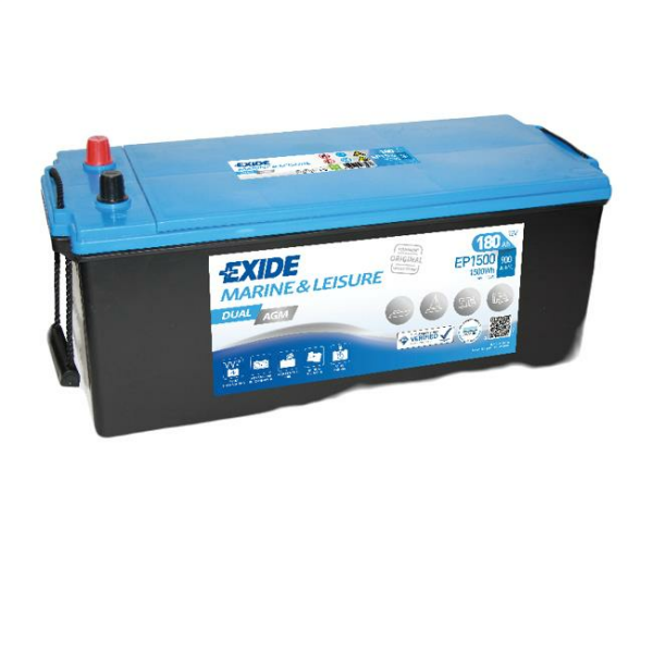 Exide Akü Dual AGM 12V 180AH