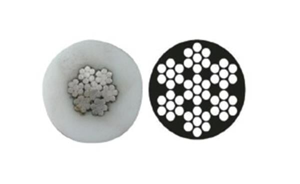 PASLANMAZ ÇELİK İZOLELİ HALAT, 4x6MM, 7x7, AISI316