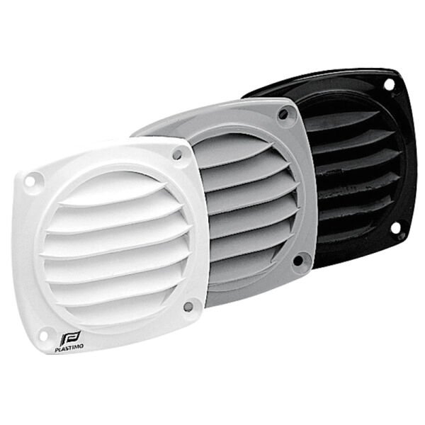 Ventilation Shaft Grilles Cover, 82x82mm, Black